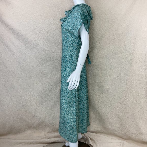 VTG 80s E.D.Michaels by Melanie Drucker Rayon Floral Midi Dress - Picture 4 of 16